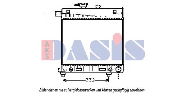 120840N Aks Dasis Радіатор охолодження двигуна