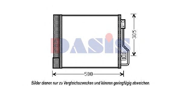 122028N Aks Dasis Радіатор кондиціонера для Smart Fortwo