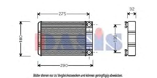 129009N Aks Dasis Радиатор печки