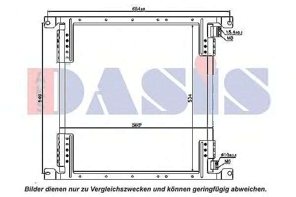 132012N Aks Dasis Радиатор кондиционера