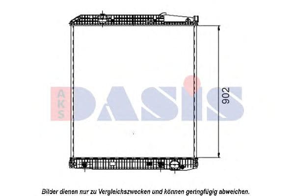 132080S Aks Dasis Радіатор охолодження двигуна