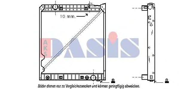 134300N Aks Dasis Радіатор охолодження двигуна