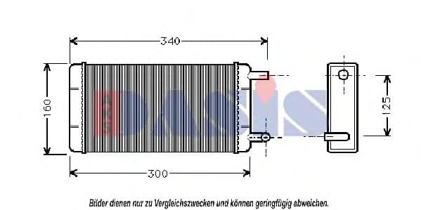 139120N Aks Dasis Радиатор печки