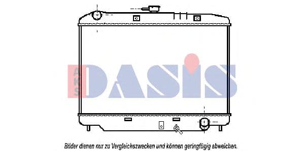 151810N Aks Dasis Радіатор охолодження двигуна