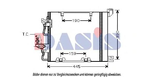 152017N Aks Dasis Радіатор кондиціонера