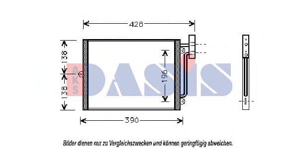 172120N Aks Dasis Радіатор кондиціонера