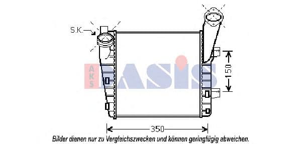 177003N Aks Dasis Интеркулер для Porsche Cayenne