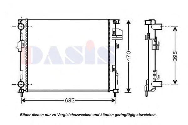 180048N Aks Dasis Радіатор охолодження двигуна