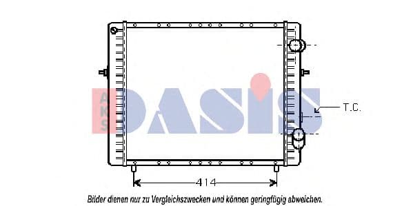 180610N Aks Dasis Радіатор охолодження двигуна для Renault Clio