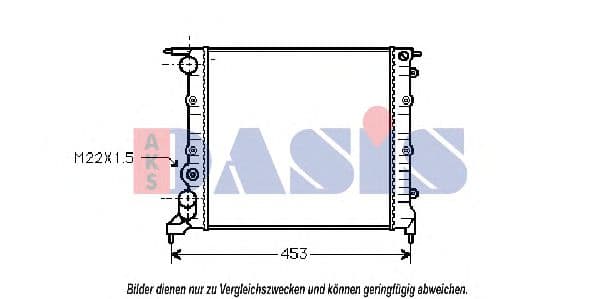180750N Aks Dasis Радіатор охолодження двигуна для Renault Clio