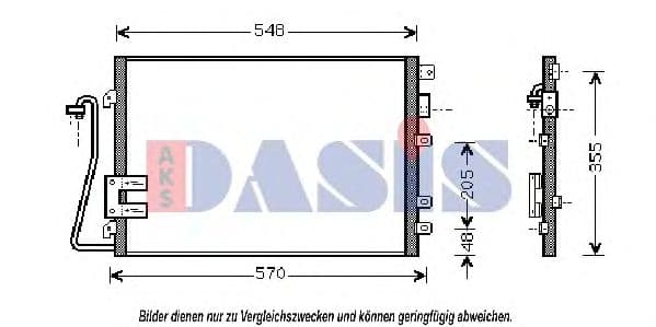 182024N Aks Dasis Радіатор кондиціонера