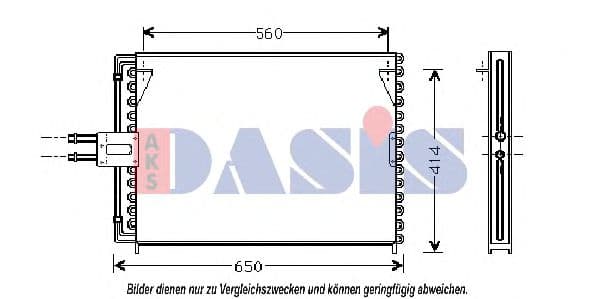 182250N Aks Dasis Радіатор кондиціонера для Renault Laguna