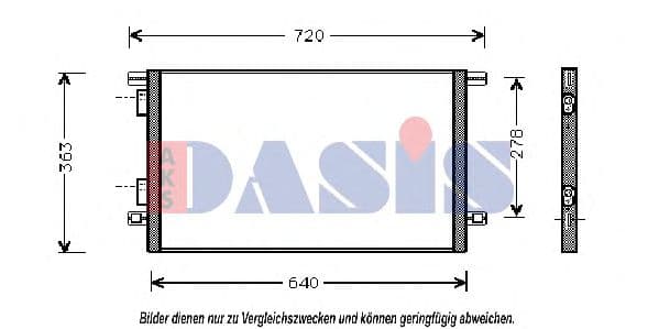 182380N Aks Dasis Радіатор кондиціонера для Renault Laguna