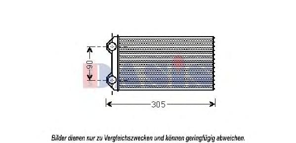 189012N Aks Dasis Радіатор пічки