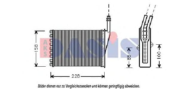 189250N Aks Dasis Радіатор пічки