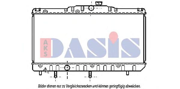 210960N Aks Dasis Радиатор охлаждения двигателя