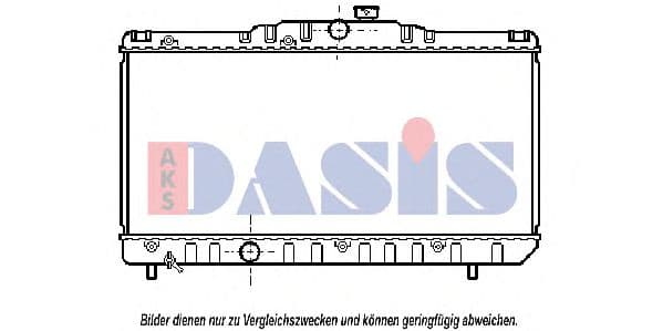 211010N Aks Dasis Радиатор охлаждения двигателя