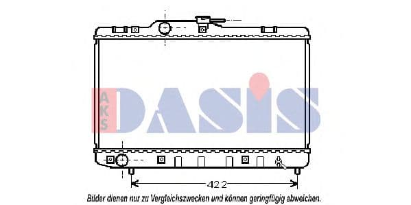 213750N Aks Dasis Радіатор охолодження двигуна для Toyota Starlet