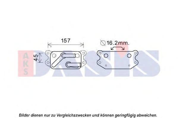 226006N Aks Dasis Оливний радіатор двигуна