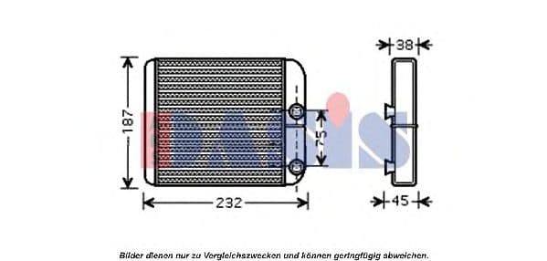229006N Aks Dasis Радіатор пічки