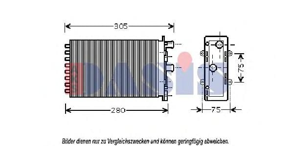249020N Aks Dasis Радіатор пічки для Volkswagen Transporter