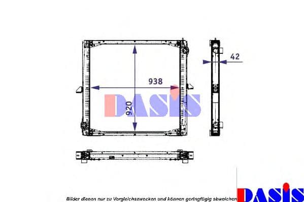260007N Aks Dasis Радіатор охолодження двигуна