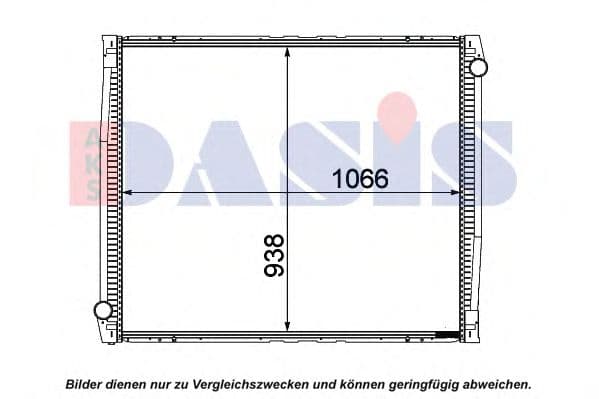 260019N Aks Dasis Радиатор охлаждения двигателя для Renault 25