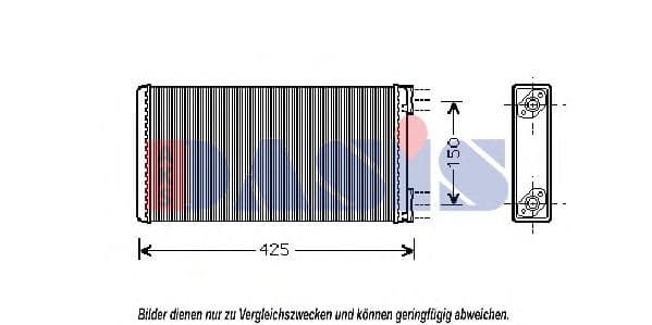 269080N Aks Dasis Радиатор печки