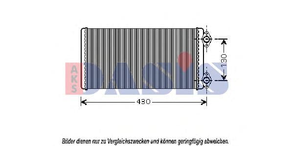 269120N Aks Dasis Радіатор пічки