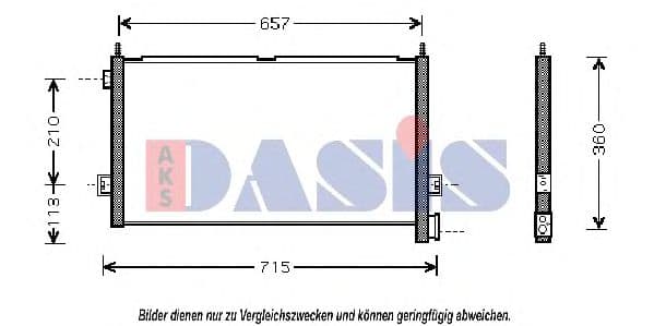 282002N Aks Dasis Радіатор кондиціонера
