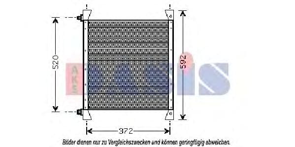 282003N Aks Dasis Радиатор кондиционера