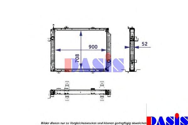 290008N Aks Dasis Радиатор охлаждения двигателя