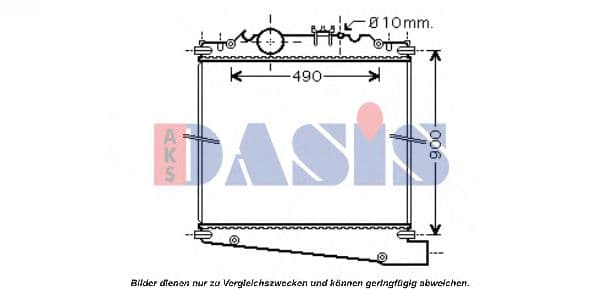 290011N Aks Dasis Радіатор охолодження двигуна