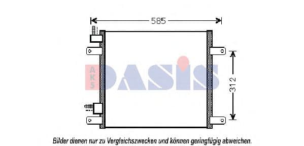 292002N Aks Dasis Радіатор кондиціонера