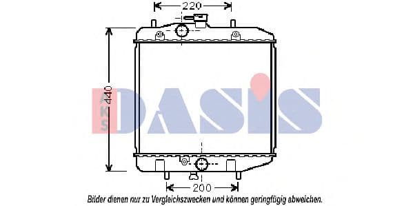 360170N Aks Dasis Радиатор охлаждения двигателя для Daihatsu Charade
