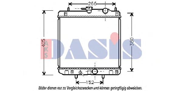 360270N Aks Dasis Радіатор охолодження двигуна