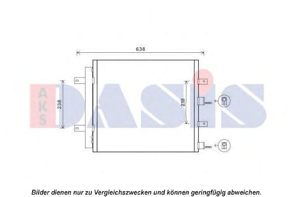 372014N Aks Dasis Радіатор кондиціонера
