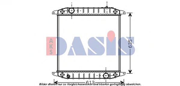 400008N Aks Dasis Радіатор охолодження двигуна