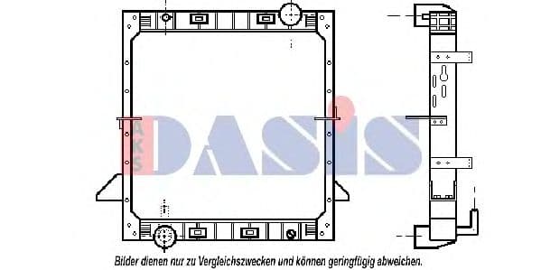 400220N Aks Dasis Радіатор охолодження двигуна