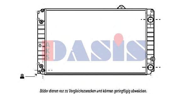 480380N Aks Dasis Радиатор охлаждения двигателя для Audi A8
