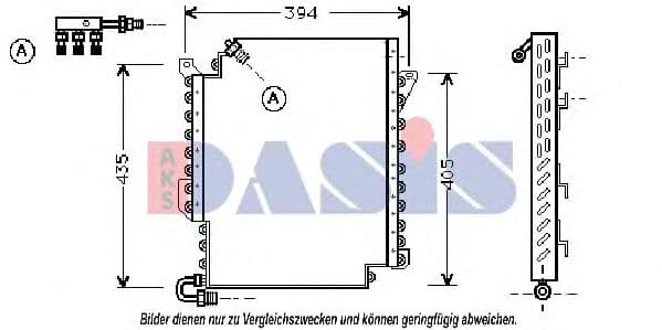 482010N Aks Dasis Радіатор кондиціонера