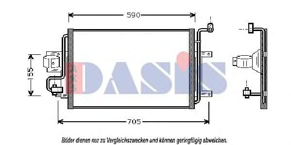 482040N Aks Dasis Радіатор кондиціонера