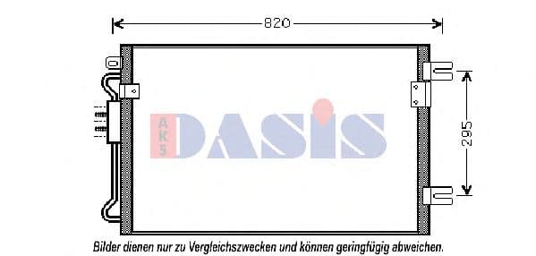 522006N Aks Dasis Радіатор кондиціонера для Chrysler Voyager