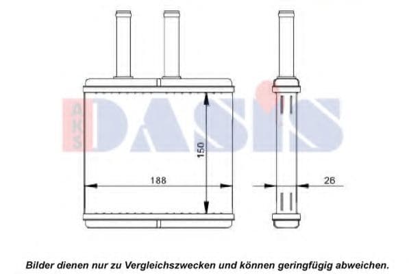 529002N Aks Dasis Радіатор пічки
