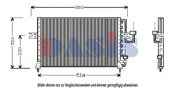 562120N Aks Dasis Радіатор кондиціонера для Hyundai Accent