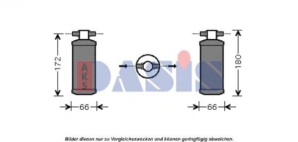 803330N Aks Dasis Осушувач кондиціонера для Honda Prelude