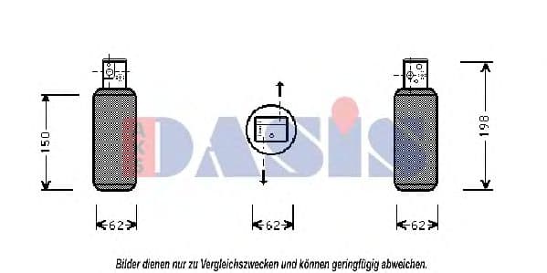 803750N Aks Dasis Осушувач кондиціонера для SAAB 9-5