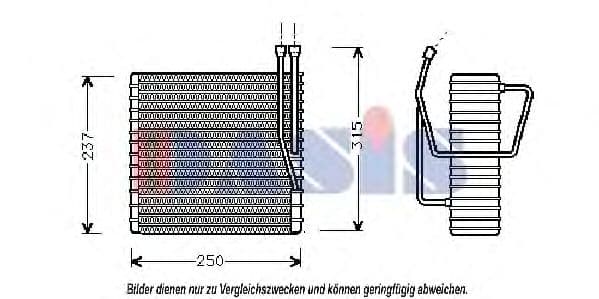 820096N Aks Dasis Випарник кондиціонера для Jeep Grand Cherokee