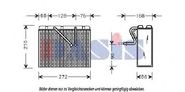 820231N Aks Dasis Випарник кондиціонера