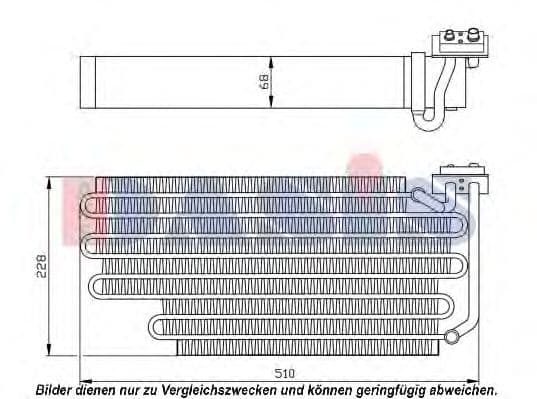 820267N Aks Dasis Випарник кондиціонера